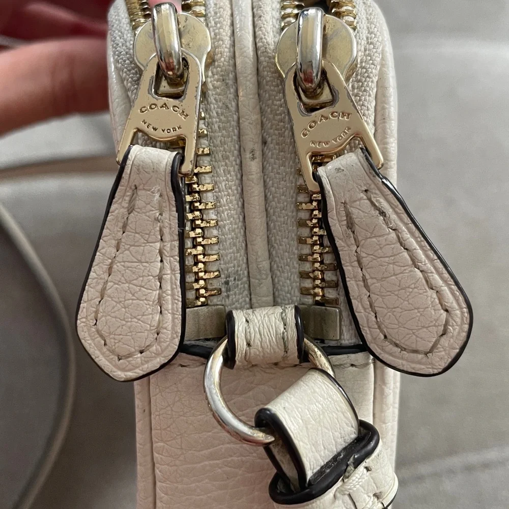 Coach Cream Leather Crossbody Bag